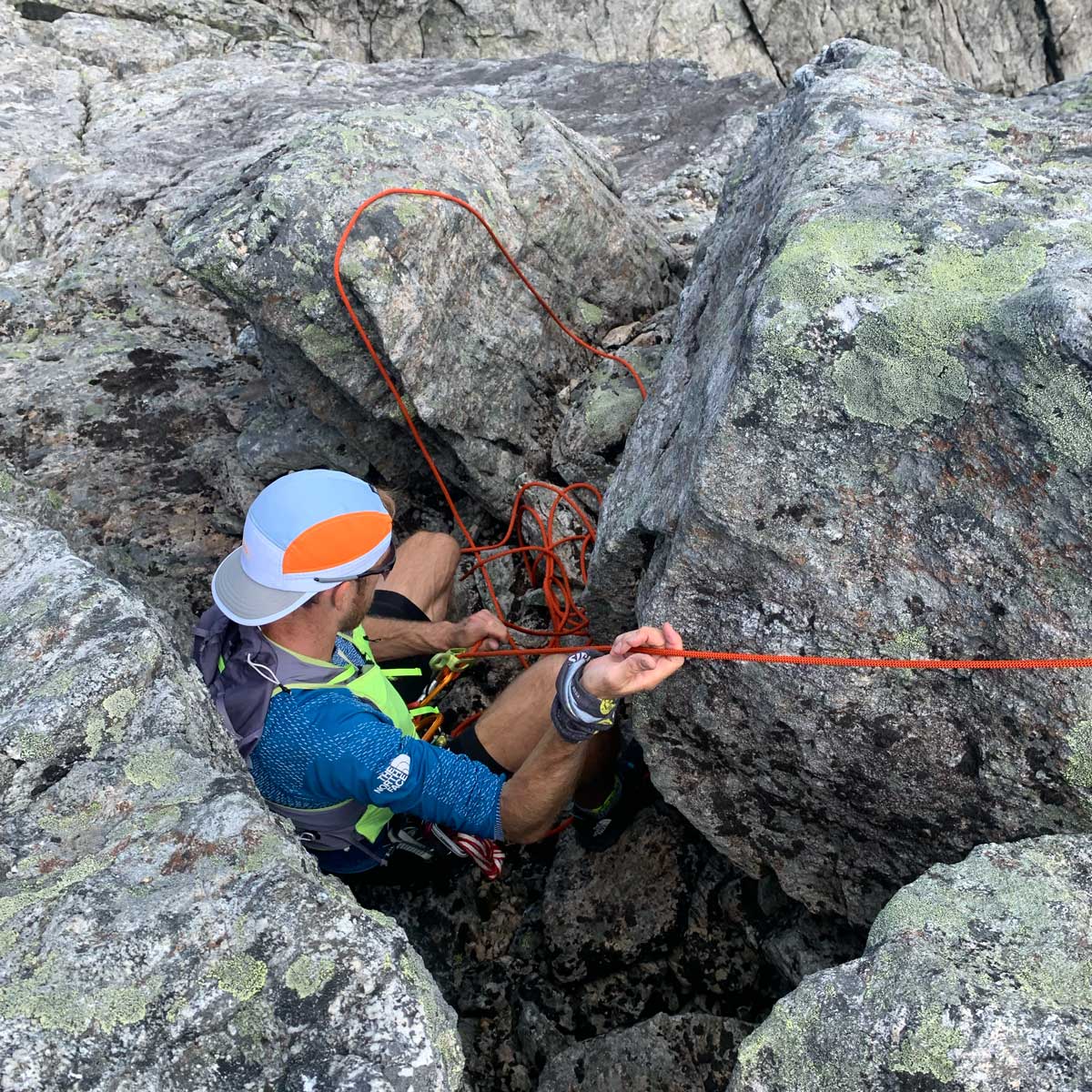 Jon Albon with ropes